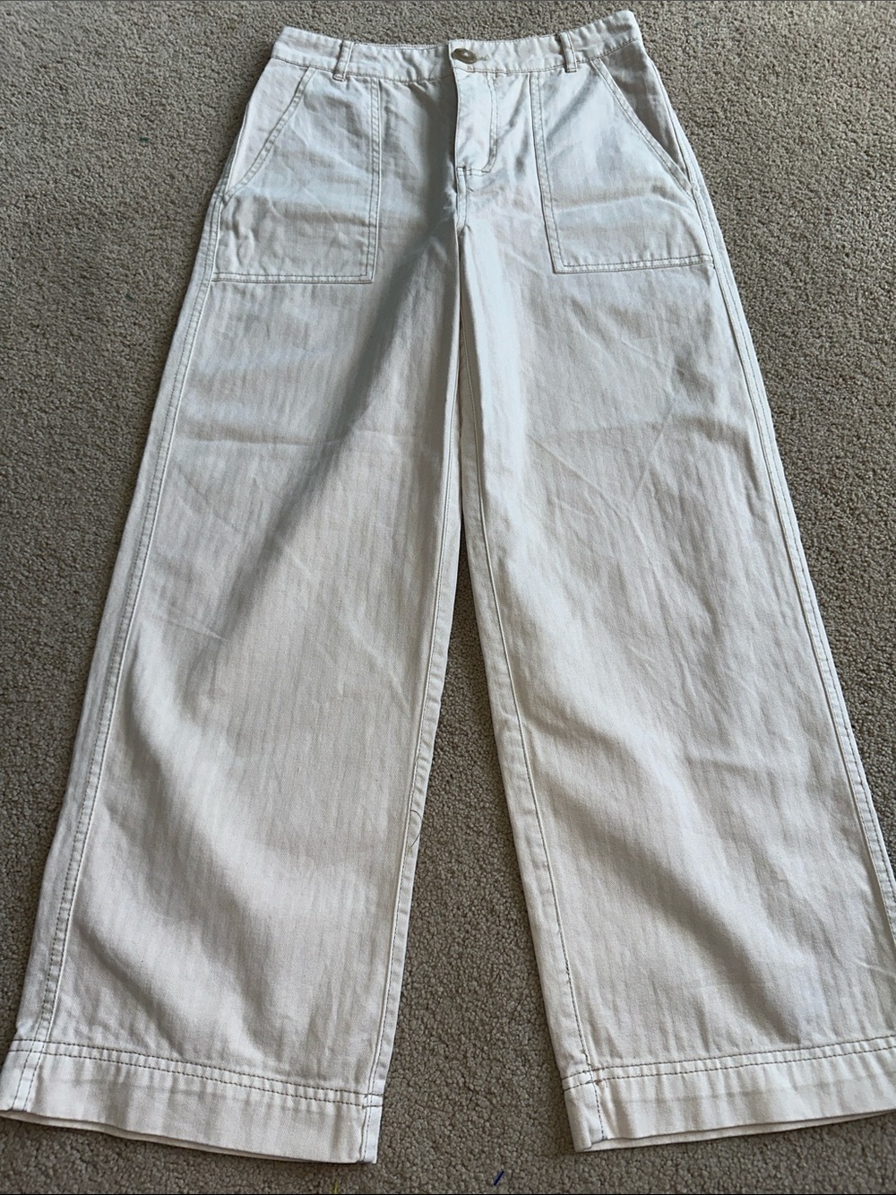 Free people cropped wide leg pants